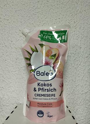 Жидкое крем-мыло balea kokos & pfirsich (запаска) 500 мл