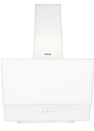 Вытяжка декоративная наклонная weilor pds 6230 wh 1000 led strip