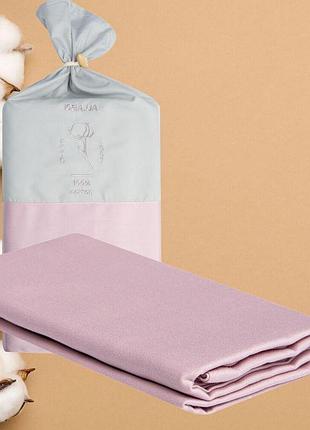 Пододеяльник 145х215 см сатин хлопок ideia в упаковке пудра натуральная ткань