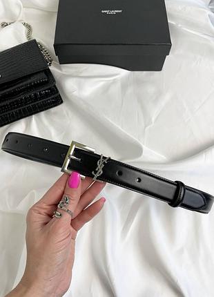 Женский кожаный с металлической пряжкой ив сен лоран широкий ремень для женщины ysl брендовый для девушки