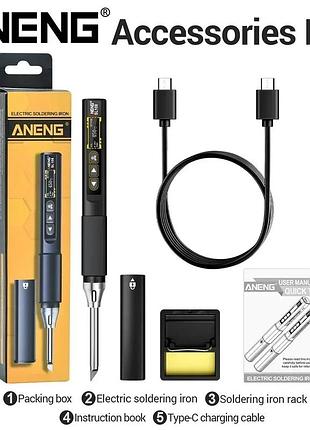 Портативный электрический паяльник aneng sl108 96w