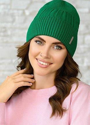 Шапка жіноча флісова,шапка з підкладом,шапка тепла жіноча