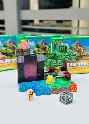 Конструктор магнітний майнкрафт, minecraft mine craft 72 деталі діз: l066