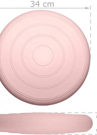 Балансувальна масажна подушка гладка easyfit balance cushion бежевий