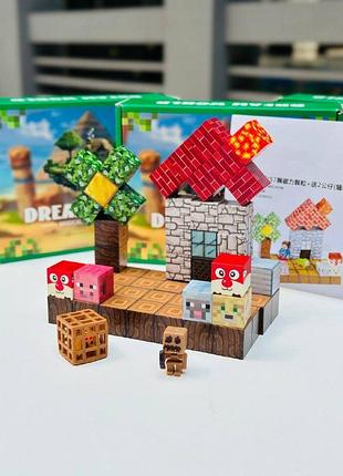 Конструктор магнитный майнкрафт mine craft,minecraft 60 детали вид : l053