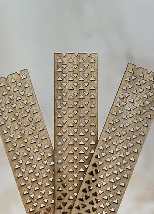 Ажурный деревянный фитиль 1.5 см (для свечей 6.5-7.5 см диаметром) длина на выбор 100 мм