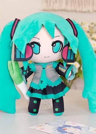 Хацуне міку 30 см м'яка іграшка вокалоїд hatsune miku плюш