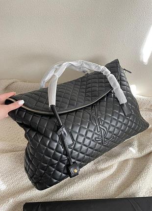 Брендовая женская дорожная сумка ручной клади ив сен лоран кожаный саквояж для девушки yves saint laurent