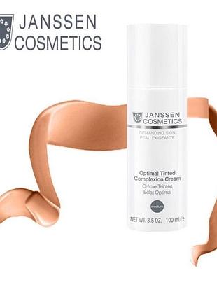 Дневной тонирующий крем janssen cosmetics optimal tinted complexion cream medium spf-10 распив, 50 мл