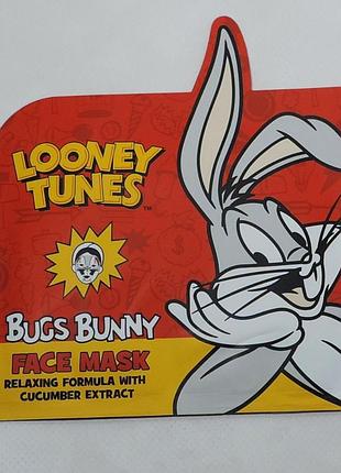 Детская тканевая маска расслабляющая с эксирактом огурца looney tunes bugs bunny 20 мл.