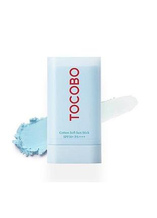 Солнцезащитный сток tocobo cotton soft sun stick spf50+ pa++++ 19g