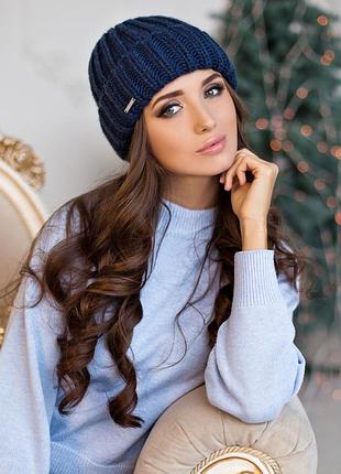 Шапка «кевин» (4357) джинсовый