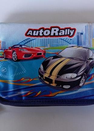 Пенал 1 отделения, 2 отворота мультяшки 7115