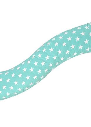 Наволочка для подушки s-form ideia 40х130 см с молнией бязь хлопок мята натуральная ткань