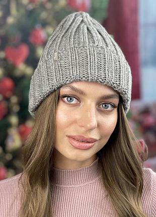 Шапка-колпак «феникс» (4389) темный кофе