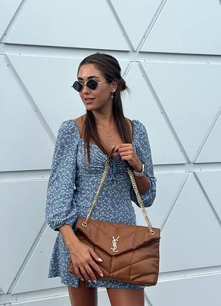 Брендовая городская сумка через плечо для женщины ив сен лоран кожаная сумочка для девушки ysl