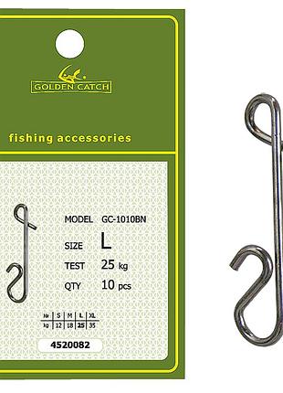 Застібка golden catch безвузлова 1010bn №l (10шт)