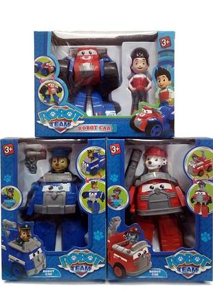 Фигурки "щенячий патруль" robot team