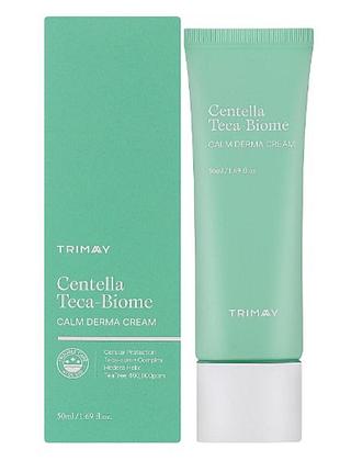 Протизапальний крем із чайним деревом trimay centella teca-biome calm derma cream 50 мл
