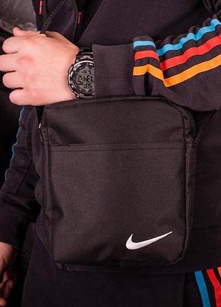 Барсетка nike найк чорна чоловіча сумка через плече найк