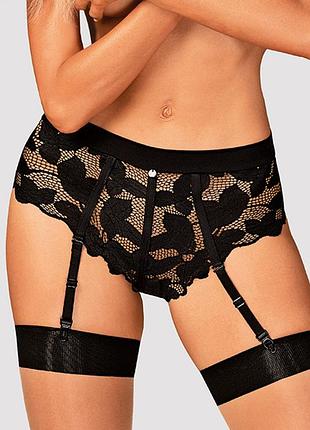 Трусики obsessive editya с подвязками для чулок