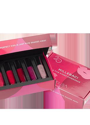 Набір nouba kisses expetience n.1 (5 міні стійких помад millebaci №.67-7-46-68-69)