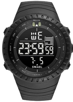 Годинник наручний smael 1237 тактичні удароміцні водонепроникні гартоване скло електронний дисплей