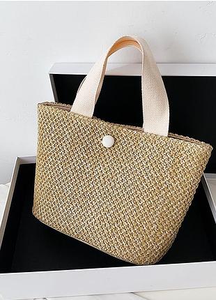 Сумка женская соломенная коричневый( 0441 )