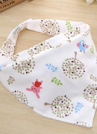 Слюнявчик, арафатка, бандана для малышей сова