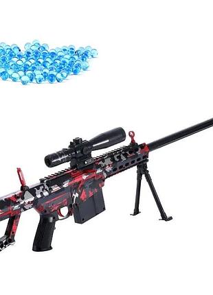 Игрушечная электрическая снайперская винтовка barrett граффити стреляет орбизами 95 см