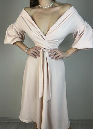 Распродажа платье boohoo меди на запах