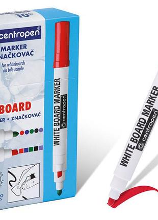 Маркер "centropen" whiteboard скошенный (красный)