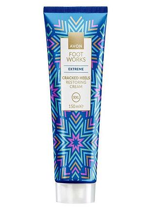 Востанавливающий крем для кожи ног и стоп avon foot works xxl ,150 мл