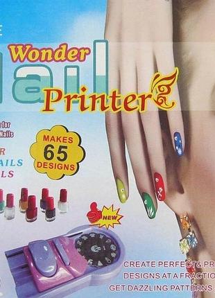 Принтер для маникюра wonder nail printer