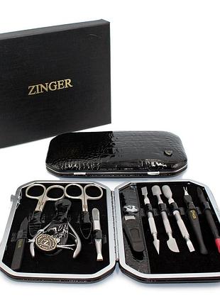 Манікюрний набір zinger (зінгер) 11 інструментів msfe-802 sm