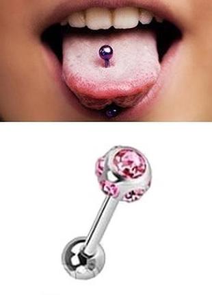 Штанг для пирсинга 16 мм, 16х2.1х5/5