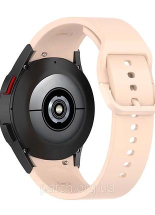 Сменный силиконовый ремешок для samsung galaxy watch 4 40mm / classic 42mm / 44mm / classic 46mm розовый