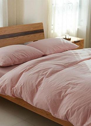 Постельное белье из льна пудра