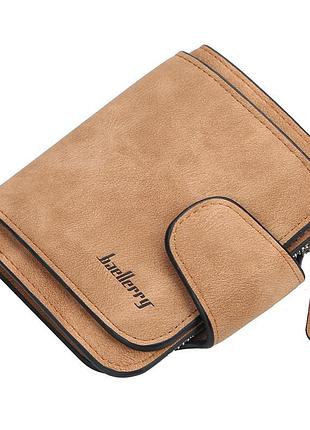 Женский маленький кошелек из замши baellerry forever mini. женский замшевый мини клатч для карт и документов