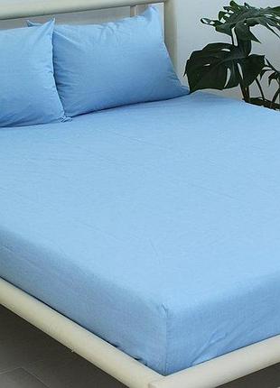 Простынь на резинке 180х200х20 ранфорс тм tag см blue bell