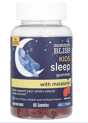 Mommy's bliss, жевательные таблетки для сна с мелатонином, для детей от 3 лет, со вкусом клубники, 60 шт.