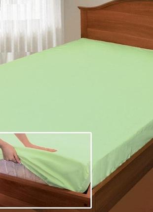 Простынь поплин на резинке 140х200см