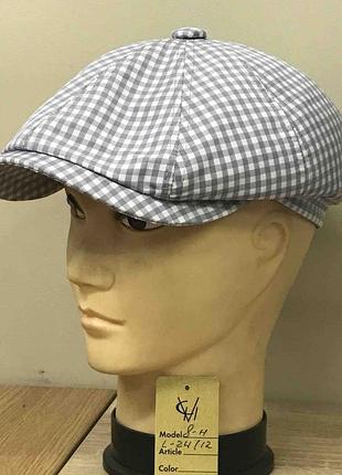 Кепка чоловіча восьмиклинка хуліганка 8 клинка comfort heads літня весняна бавовна рубашкова тканина