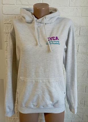 Толстовка сіра з капюшоном