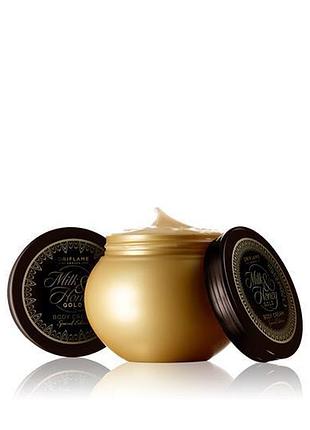 Питательный крем для рук и тела «молоко и мед – золотая серия». праздничный…