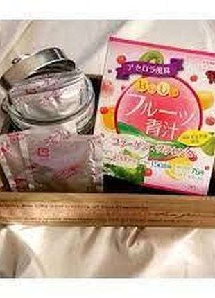 Yuwa японский аодзиру с коллагеном для омоложения организма, витаминный напиток, растворимый