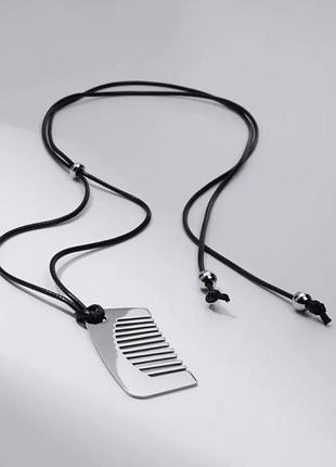 Чокер колье из шнурка и кулона тренд года!