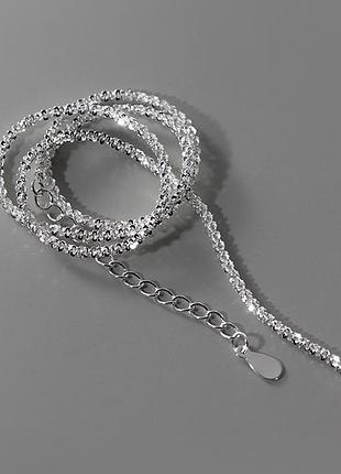 Жемчужное натуральное ожерелье с фианитом и чокер из серебра 925 пробы, две короткие серебряные цепочки чокер