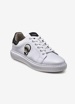 Чоловічі шкіряні кросівки karl lagerfeld з логотипом розмір 9,5 us