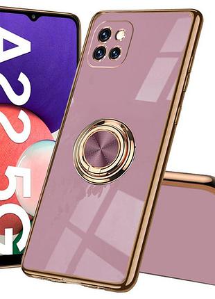 Чохол tsaygfk для samsung galaxy a22 5g (рожевий, золотий)